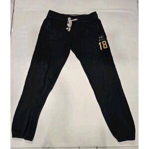 Abercrombie & Fitch Women's Jogger Sweatpants XS Black A&F Athl 18 Logo